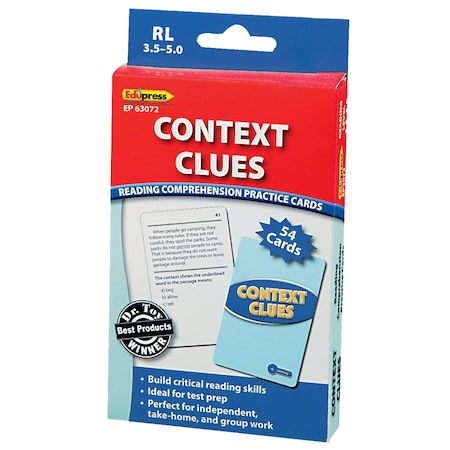 Edupress Context Clues Practice Cards, Levels 3.5-5.0 TCR63072